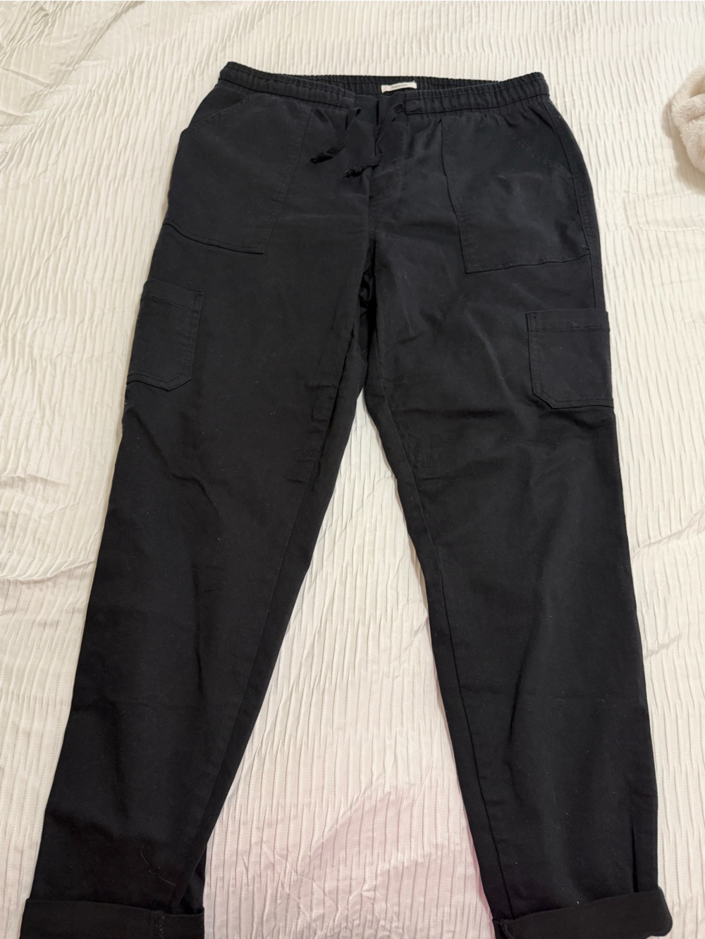 New Maurices Black Cargo Jogger Pants